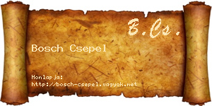 Bosch Csepel névjegykártya